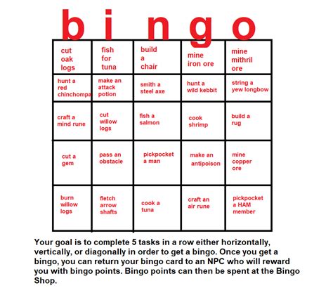 Free to Use Bingo Board Website! : r/2007scape .